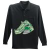 Long Sleeve Silk Touch Polo with Pocket Thumbnail