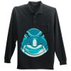 Long Sleeve Silk Touch Polo with Pocket Thumbnail
