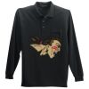 Long Sleeve Silk Touch Polo with Pocket Thumbnail
