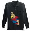 Long Sleeve Silk Touch Polo with Pocket Thumbnail