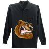 Long Sleeve Silk Touch Polo with Pocket Thumbnail