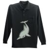 Long Sleeve Silk Touch Polo with Pocket Thumbnail