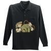 Long Sleeve Silk Touch Polo with Pocket Thumbnail
