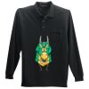 Long Sleeve Silk Touch Polo with Pocket Thumbnail