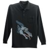 Long Sleeve Silk Touch Polo with Pocket Thumbnail