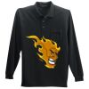 Long Sleeve Silk Touch Polo with Pocket Thumbnail