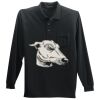 Long Sleeve Silk Touch Polo with Pocket Thumbnail