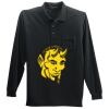 Long Sleeve Silk Touch Polo with Pocket Thumbnail