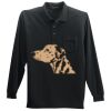Long Sleeve Silk Touch Polo with Pocket Thumbnail