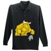Long Sleeve Silk Touch Polo with Pocket Thumbnail