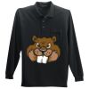 Long Sleeve Silk Touch Polo with Pocket Thumbnail