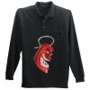 Long Sleeve Silk Touch Polo with Pocket Thumbnail