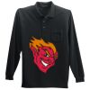 Long Sleeve Silk Touch Polo with Pocket Thumbnail