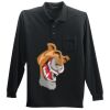 Long Sleeve Silk Touch Polo with Pocket Thumbnail