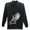 Long Sleeve Silk Touch Polo with Pocket Thumbnail