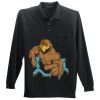 Long Sleeve Silk Touch Polo with Pocket Thumbnail