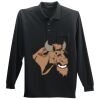 Long Sleeve Silk Touch Polo with Pocket Thumbnail