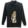 Long Sleeve Silk Touch Polo with Pocket Thumbnail