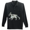 Long Sleeve Silk Touch Polo with Pocket Thumbnail