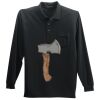 Long Sleeve Silk Touch Polo with Pocket Thumbnail