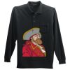 Long Sleeve Silk Touch Polo with Pocket Thumbnail