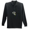 Long Sleeve Silk Touch Polo with Pocket Thumbnail