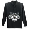Long Sleeve Silk Touch Polo with Pocket Thumbnail