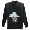Long Sleeve Silk Touch Polo with Pocket Thumbnail