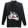 Long Sleeve Silk Touch Polo with Pocket Thumbnail