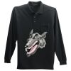 Long Sleeve Silk Touch Polo with Pocket Thumbnail