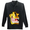 Long Sleeve Silk Touch Polo with Pocket Thumbnail