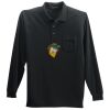 Long Sleeve Silk Touch Polo with Pocket Thumbnail