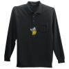 Long Sleeve Silk Touch Polo with Pocket Thumbnail