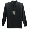 Long Sleeve Silk Touch Polo with Pocket Thumbnail