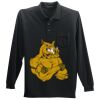 Long Sleeve Silk Touch Polo with Pocket Thumbnail