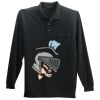 Long Sleeve Silk Touch Polo with Pocket Thumbnail