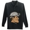 Long Sleeve Silk Touch Polo with Pocket Thumbnail