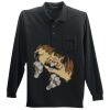 Long Sleeve Silk Touch Polo with Pocket Thumbnail