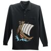 Long Sleeve Silk Touch Polo with Pocket Thumbnail