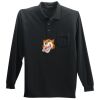 Long Sleeve Silk Touch Polo with Pocket Thumbnail