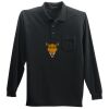 Long Sleeve Silk Touch Polo with Pocket Thumbnail