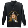 Long Sleeve Silk Touch Polo with Pocket Thumbnail