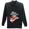 Long Sleeve Silk Touch Polo with Pocket Thumbnail