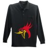 Long Sleeve Silk Touch Polo with Pocket Thumbnail