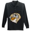 Long Sleeve Silk Touch Polo with Pocket Thumbnail