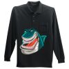 Long Sleeve Silk Touch Polo with Pocket Thumbnail