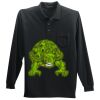 Long Sleeve Silk Touch Polo with Pocket Thumbnail