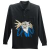 Long Sleeve Silk Touch Polo with Pocket Thumbnail