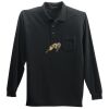 Long Sleeve Silk Touch Polo with Pocket Thumbnail