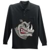 Long Sleeve Silk Touch Polo with Pocket Thumbnail